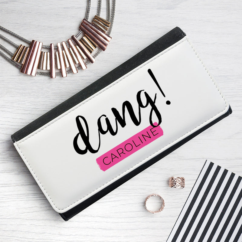 Personalised Dang Black Wallet