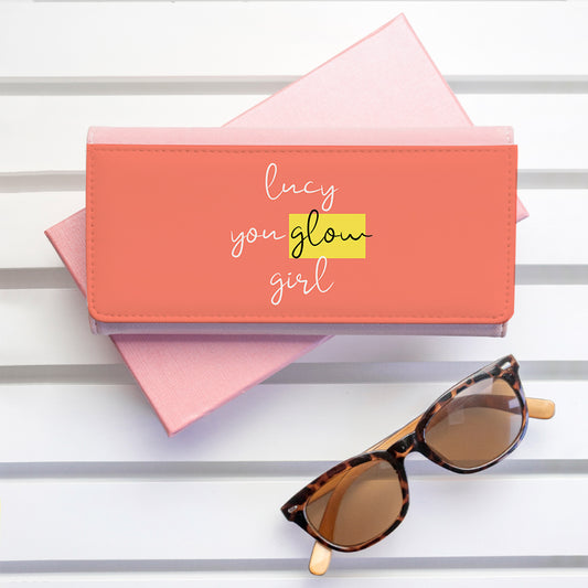 Personalised You Glow Girl Pink Wallet