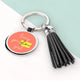 Personalised You Glow Girl Tassle Keyring