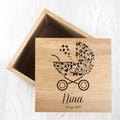 Personalised Baby Girl Photo Memory Box