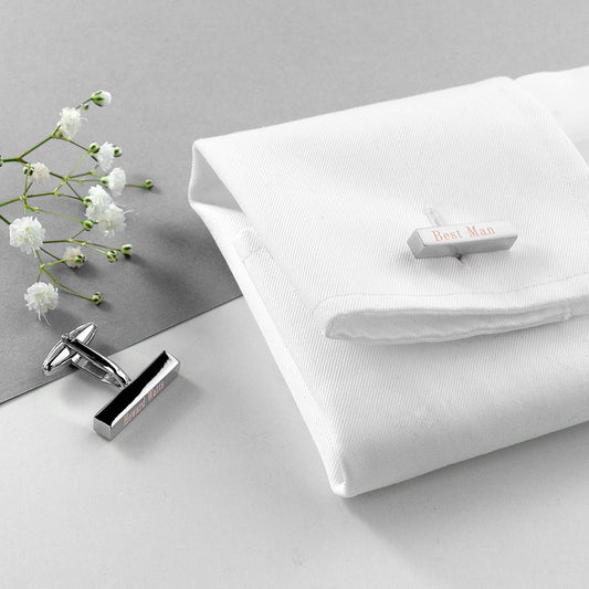 Personalised Bridal Party Cufflink Set, alternate view