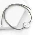 Personalised Always with You Name Grey Bracelet