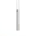 Personalised Matt Vertical Bar Necklace
