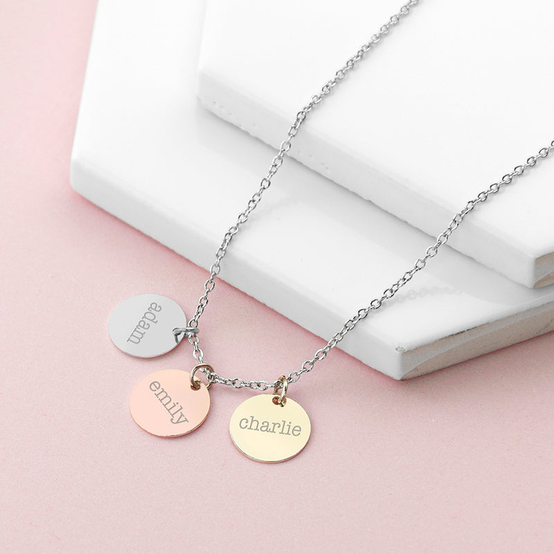 Personalised My Family Discs Necklace