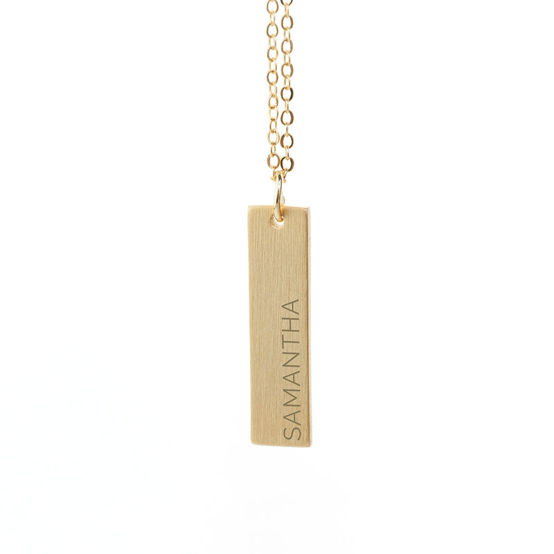 Personalised Statement Bar Necklace