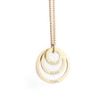 Personalised Rings of Love Necklace