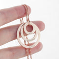 Personalised Rings of Love Necklace