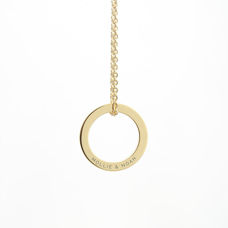 Personalised Family Ring Necklace
