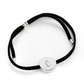 Personalised Always with You Initial Black Bracelet