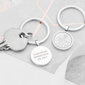 Personalised Lucky Sixpence Keyring