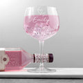 Personalised Crystal Icon Gin Goblet