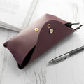 Personalised Origami Leather Glasses Case