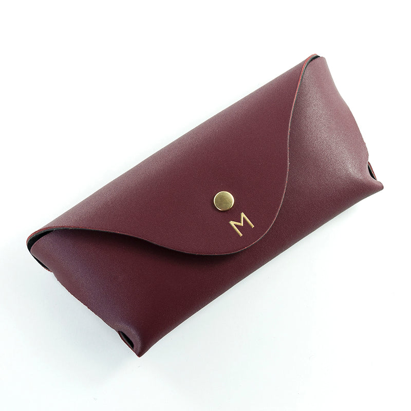 Personalised Origami Leather Glasses Case