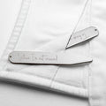 Personalised Handwriting Collar Stiffeners - Silver