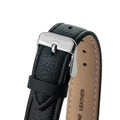 Personalised Handwriting Ladies Black Leather Watch
