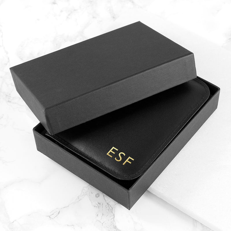 Personalised Leather Double Playing Card Case