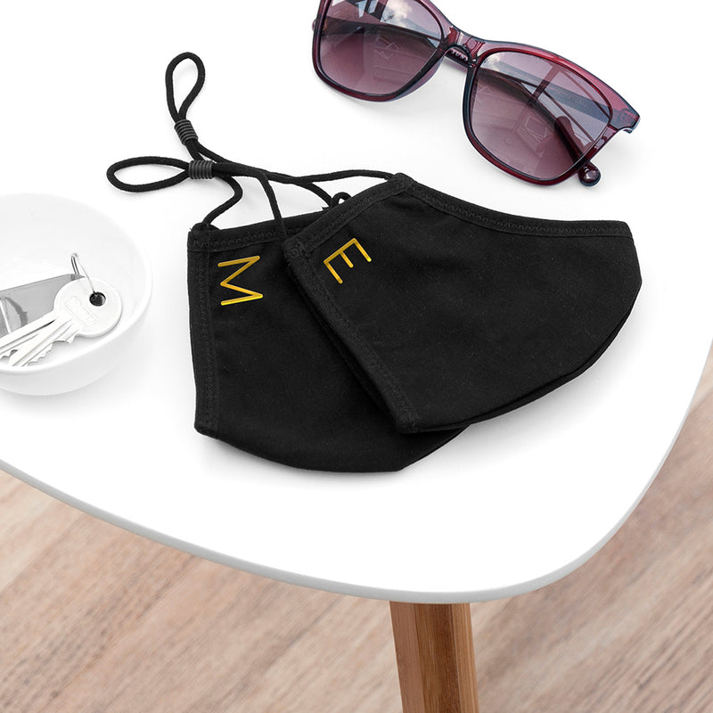 Personalised Face Covering in Black