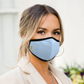 Personalised Face Covering in Cornflower Blue