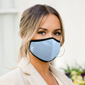 Personalised Face Covering in Cornflower Blue