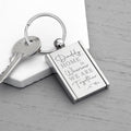 Personalised Home with Daddy Frame Keyring