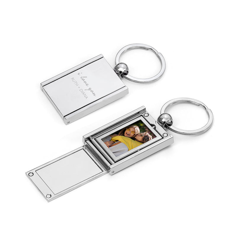 Personalised I Love You Mini Frame Keyring