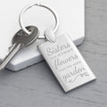 Personalised Sisters are Flowers Keyring