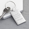 Personalised Favourite Lyric Keyring