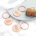Personalised Round Keyring
