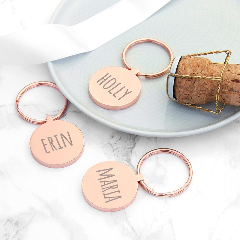 Personalised Round Keyring