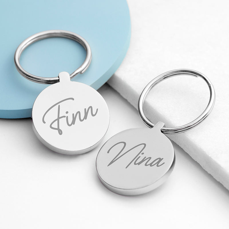 Personalised Round Keyring