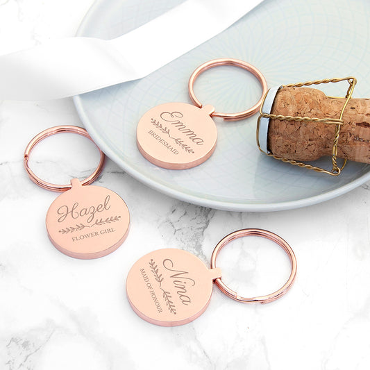 Personalised Bridal Party Keyring