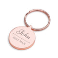 Personalised Wedding Party Keyring