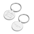 Personalised Brothers Round Keyring