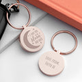 Personalised Moon and Back Keyring