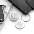 Personalised Moon and Back Keyring