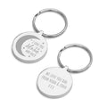 Personalised Moon and Back Keyring