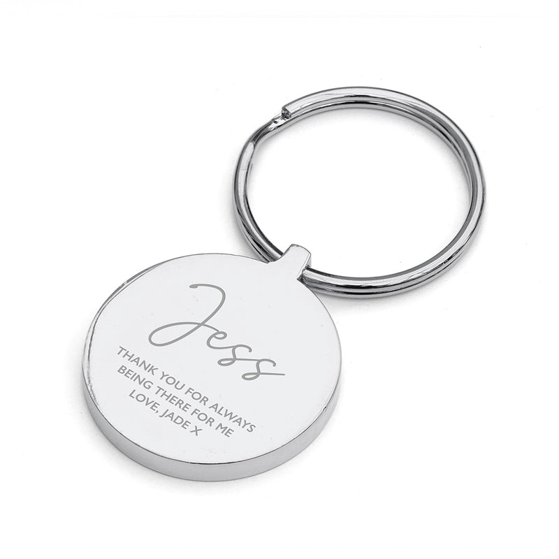 Personalised Special Person Round Keyring