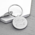 Personalised Siblings Round Keyring