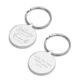 Personalised Siblings Round Keyring
