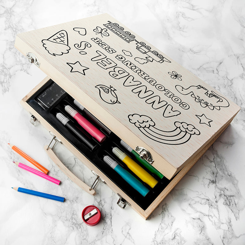 Personalised Colour Your Own Colouring Set