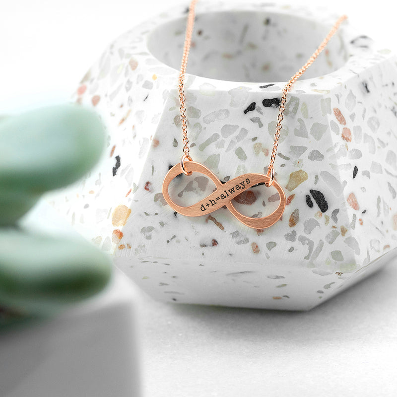 Personalised Infinity Twist Necklace