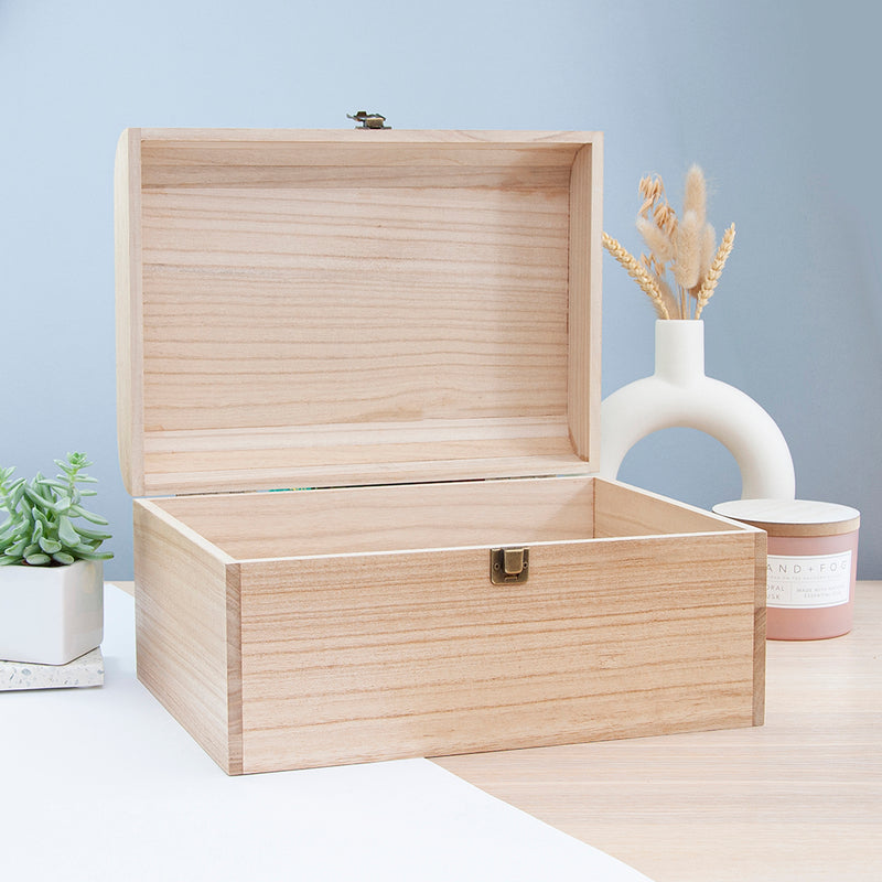 Personalised New Baby Keepsake Wooden Chest -  Pram