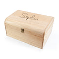 Personalised Kids Engraved Keepsake Wooden Chest