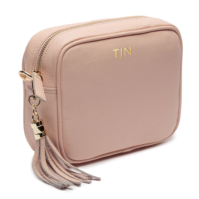 Personalised Elie Beaumont Pink Bag with Pink Camouflage Strap