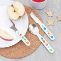 Personalised Kids Colourful Shapes Cutlery Set - Metal
