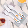 Personalised Kids Adventure Cutlery Set - Plastic