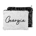 Personalised Kids Hidden Message Sequin Pencil Case - Black