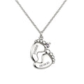 Personalised Baby Feet Plated Necklace