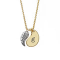 Personalised Contemporary Angel Wing Necklace