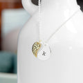 Personalised Contemporary Angel Wing Necklace